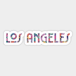 Los Angeles Floral - Dark Sticker